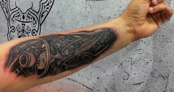 Forearm Car Tattoo Ideas For Men | Car tattoos, Tattoo designs men .