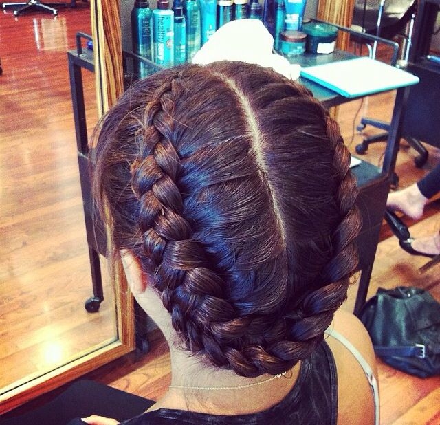 U-shaped double-Dutch braids. | Double dutch braid, Dutch braid .