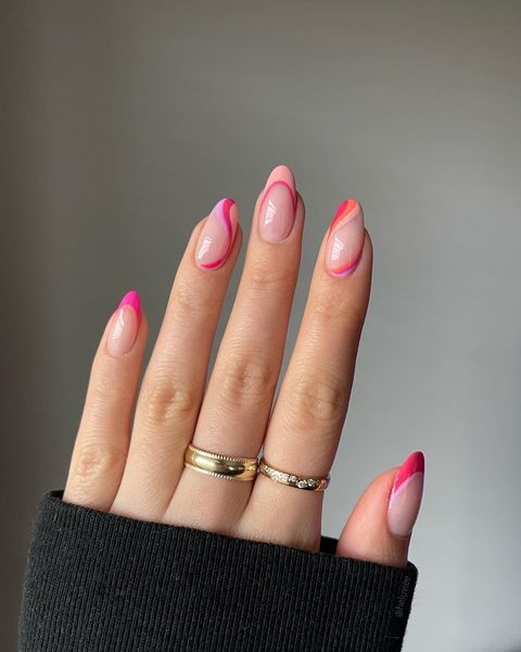 50+ Pink Swirl Nails You Need To Try! - Prada & Pearls in 2023 .