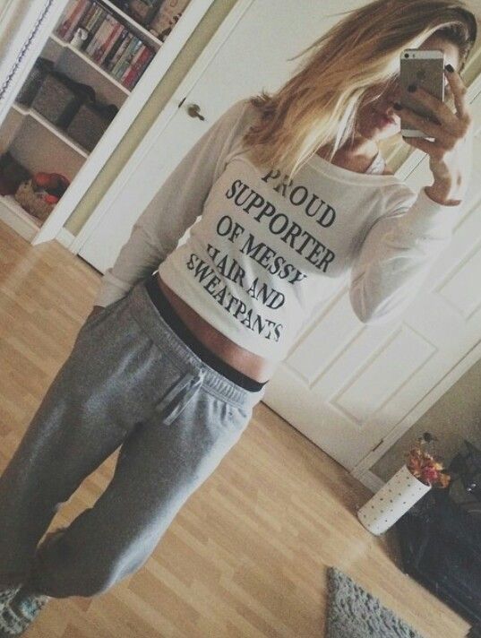 Messy hair sweat pants sweatshirt blonde fitness | Messy .