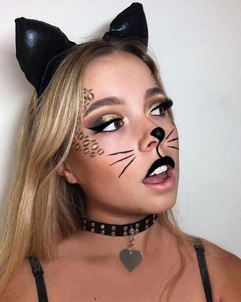 41 Easy Cat Makeup Ideas for Halloween - StayGlam | Halloween .