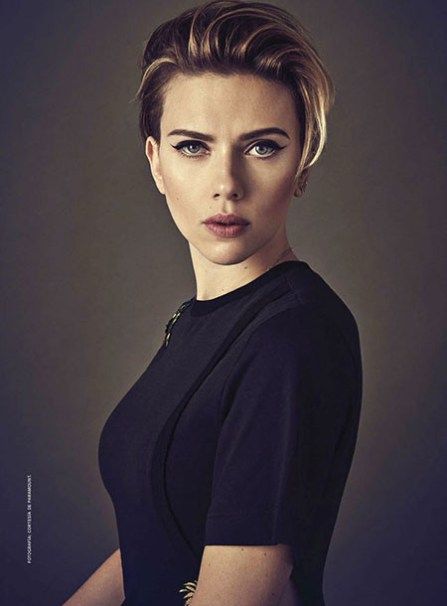 Short-Hairstyles-with-Bangs Best Scarlett Johansson Short Hair .