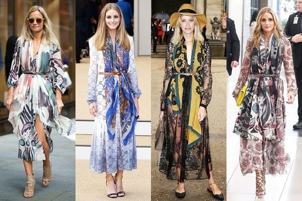celebrities wearing the belted scarf trend | Scarf trends, How to .
