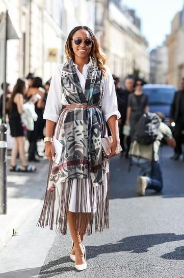 Chic Belted Scarf Trend
     