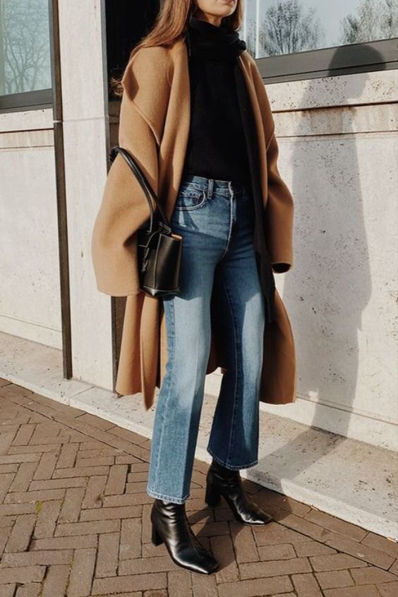 Fall Neutral Style Coat Casual Cute Outfit | Winter fashion .