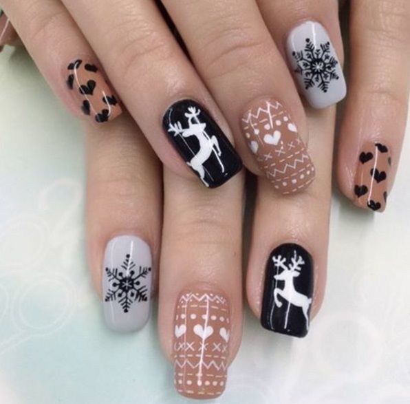 45+ Stylish Christmas Nails Art Ideas That Steals Attention .