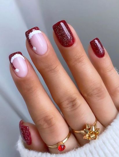 100+ Christmas Nail Designs To Rock This Winter! - Blush & Pearls .