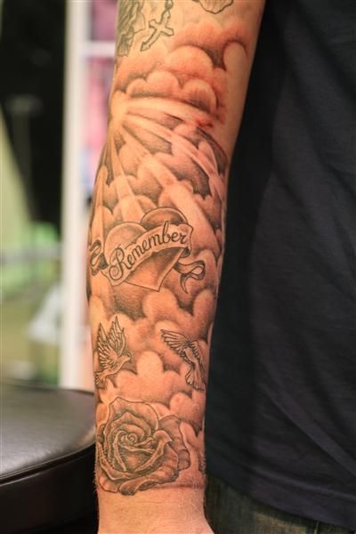 Cloud tattoo sleeve, Sleeve tattoos, Best sleeve tatto
