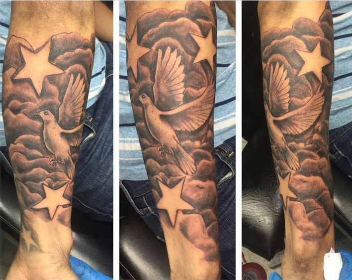 idk meybe | Cloud tattoo, Sleeve tattoos, Forearm sleeve tatto
