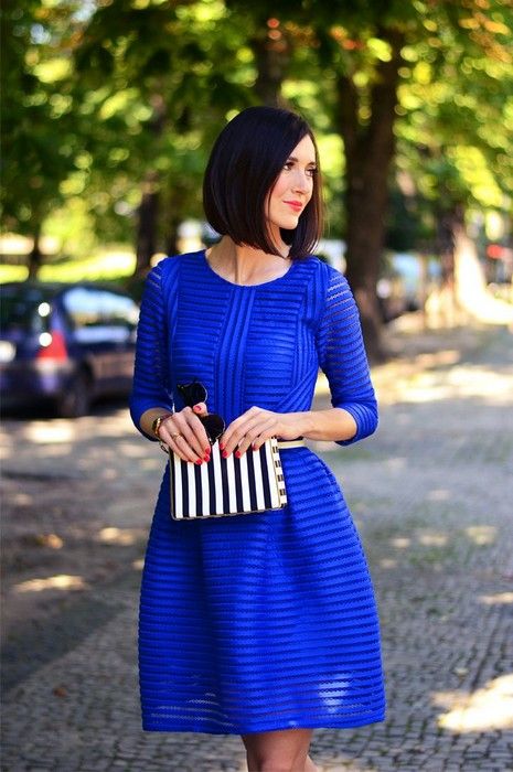 Royal Blue! Glamsugar.com | Blue dress outfits, Blue dresses .
