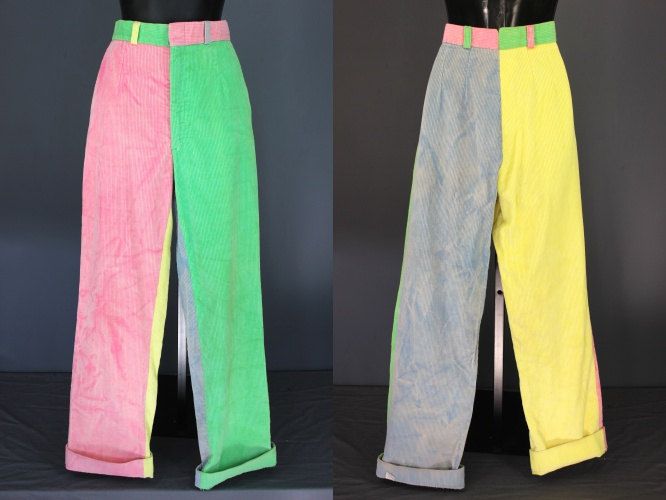 80's Pants.....80's Pastel Color Blocked Corduroy | Etsy | 80s .