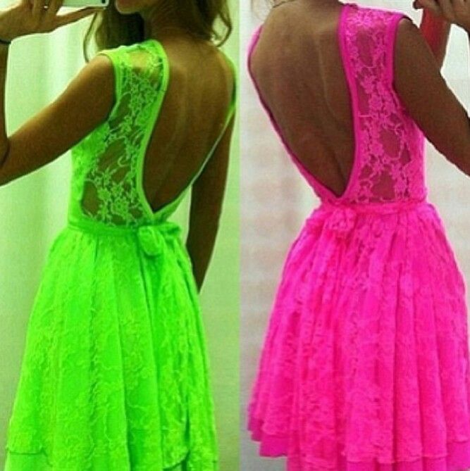 Get the dress for $59 at ustrendy.com - Wheretoget | Neon dresses .
