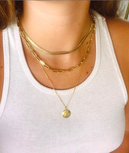 Gold Layering Necklaces | Fancy jewelry necklace, Chain necklace .