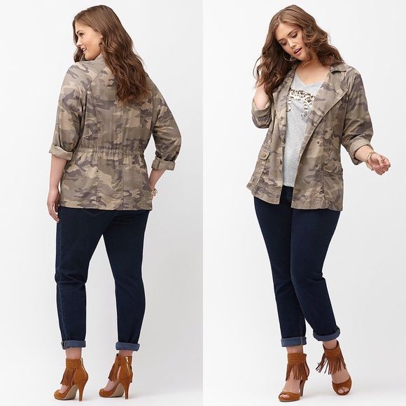 💔Sold! Lane Bryant Lightweight Camo Jacket Plus | Lane bryant .