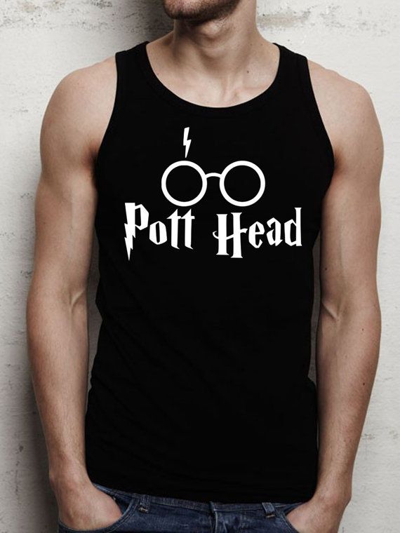 harry potter pott head men tank top print screen tank by DarkCoffe .