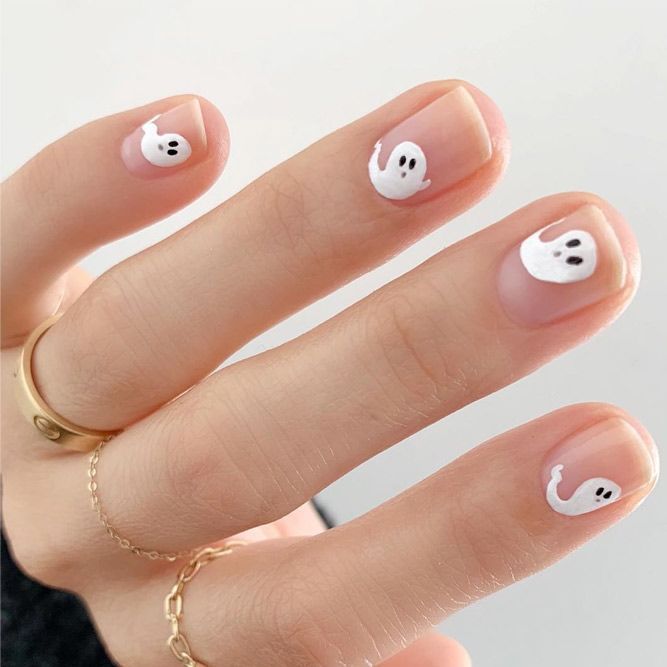 41 Cute And Creepy Halloween Nail Designs 2023 | Easy halloween .