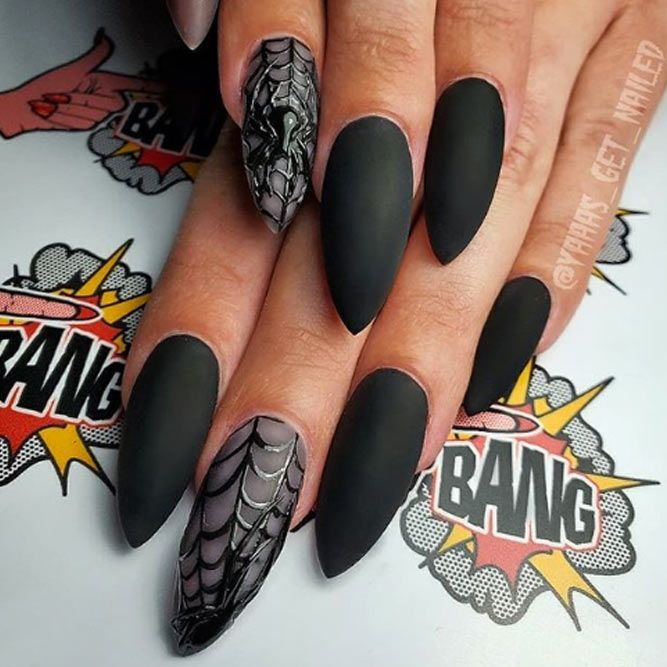 30 Ideas To Do Love Nails For Your Special Day | Scary nails .