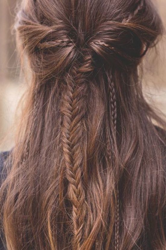 Awesome 70+ Fishtail Hairstyles Half Up Ideas | Braided hairstyles .