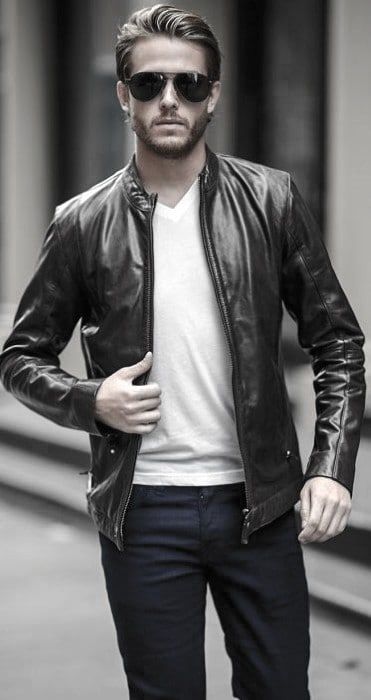 How To Wear A Leather Jacket For Men - 50 Fashion Styles | Leather .