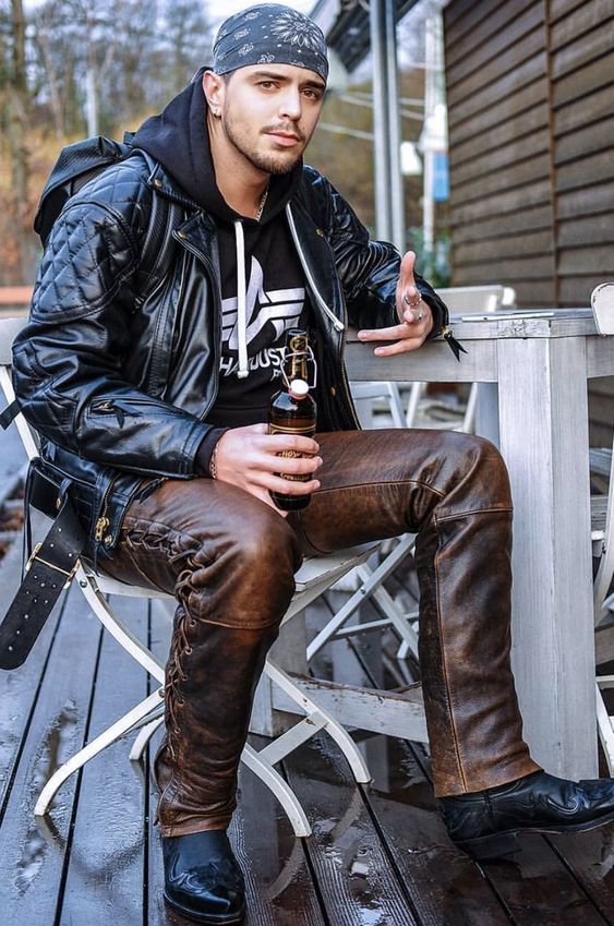 On Leather | Leather jacket men, Mens leather pants, Leather .