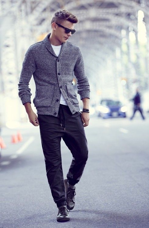 Men's Outfit with Jogger Pants- 30 Ways to Wear Jogger Pants .