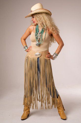 Handmade Exclusive Western Women Wear Cowgirl Dress Tooled Leather .