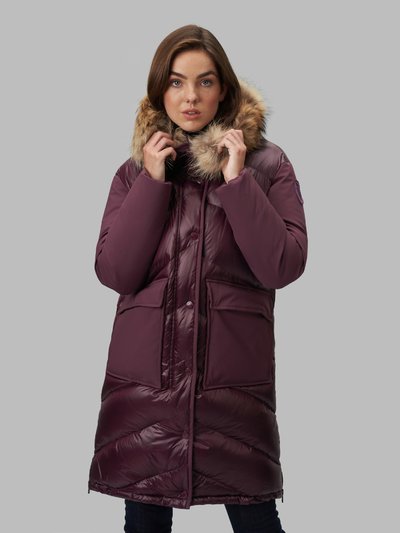 Outerwear's Gwendolyn Down Jacket With Slits At Bottom | Blauer