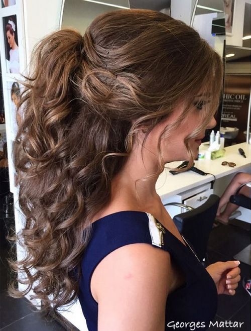 40 Easy and Chic Half Ponytails for Straight, Wavy and Curly Hair .