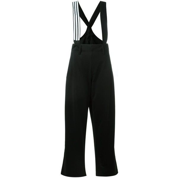 y3 Large Pants With Suspenders (1,540 SAR) ❤ liked on Polyvore .