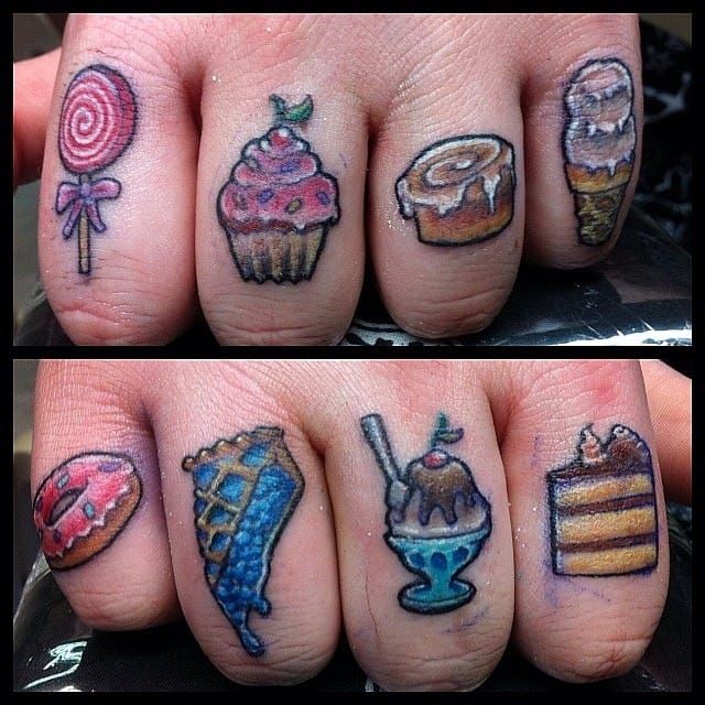 15 Mouth-Watering Cake Tattoos | Food tattoos, Cupcake tattoos .