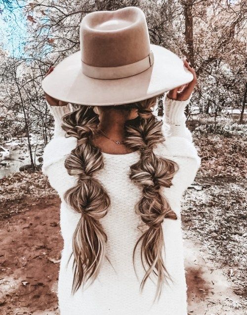 How To Style Your Hair with a Brimmed Hat This Fall - DIY Darlin .