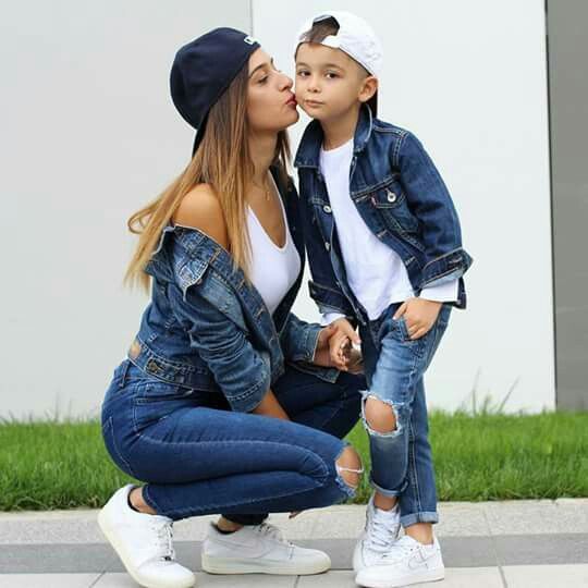 Cute Matching Mom And Son Spring Looks