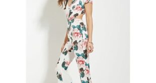 Forever 21 Women's Cutout-Back Floral Jumpsuit | Effortless spring .