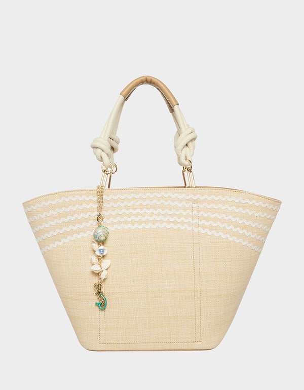 SHELL YEAH TOTE NATURAL | Seashell Beach Bag – Betsey Johns