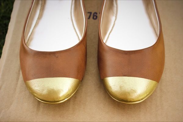 DIY Capped Toe Flats Ideas