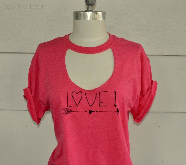 Cutout; Love T-Shirt DIY | T shirt diy, Fashion, Fashion tips for .