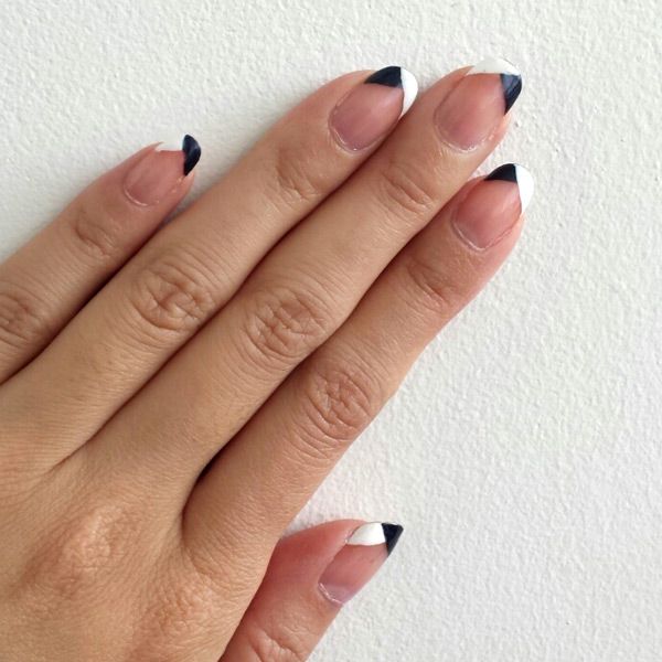 Minimal Nail Art - Easy Geometric Design - YesMissy | Sharpie .