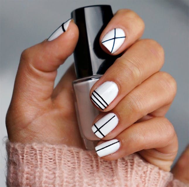 Beautiful DIY Geometric Nail Art