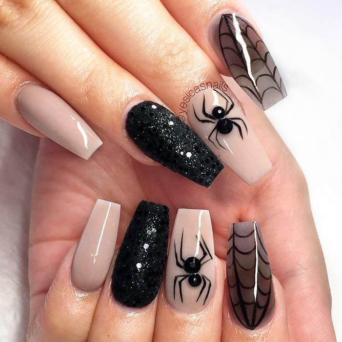 50 Halloween Nails Designs to Terrify | Manicura de uñas, Uñas .