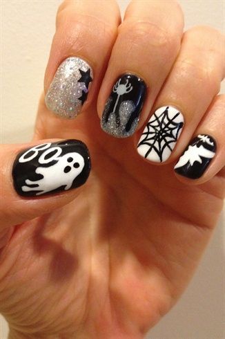 NEW YEARS NAILS | Halloween nails diy, Pretty nails, Cute nai