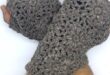 Unique Design Winter Hand Knit Woolen Fingerless - Etsy Cana