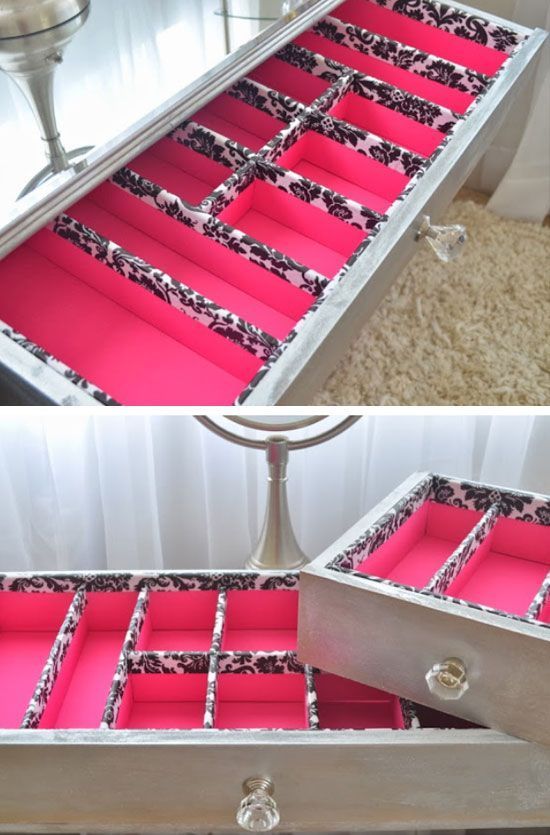 13 Fun DIY Makeup Organizer Ideas For Proper Storage | Diy drawer .