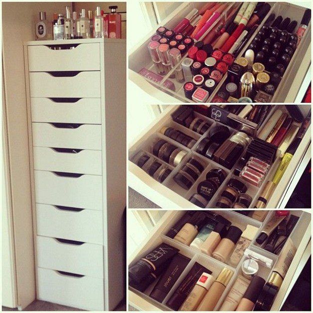 12 IKEA Makeup Storage Ideas You'll Love | Makeup Tutorials | Ikea .