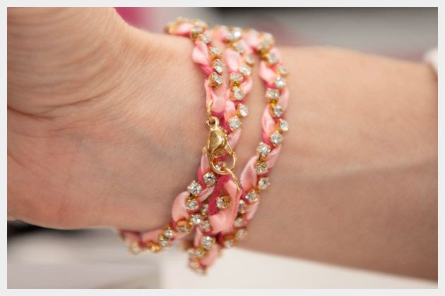 Rhinestone Braided Bracelet DIY | Braided bracelet diy, Braided .