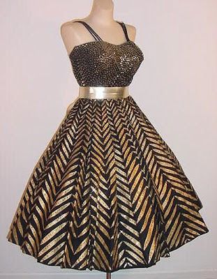50's Sequins Golden MEXICAN CIRCLE PARTY DRESS | Fashion, Dreamy .