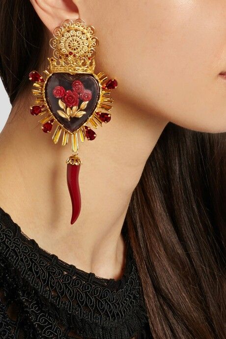 Dolce and gabbana _ sacred heart earrings | Dolce and gabbana .