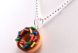 Scented Chocolate Sprinkles Donut Necklace – Tiny Han