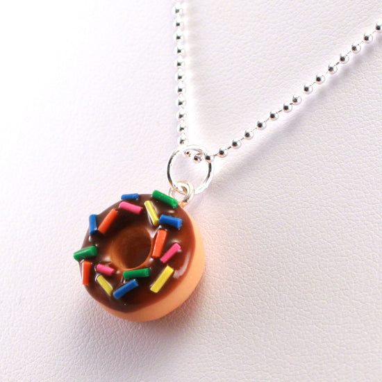 Scented Chocolate Sprinkles Donut Necklace – Tiny Han