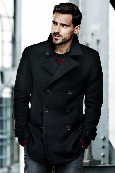 Peacoat Fashion | Mens winter fashion, Stylish men, Mens fashion .