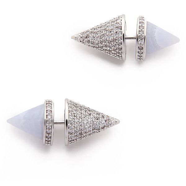 Eddie Borgo Twin Cone Studs ($120) ❤ liked on Polyvore featuring .